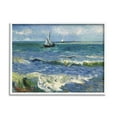 thumbnail image 1 of Stupell Industries The Sea at Les Saintes-Maries-de-la-Mer Vincent van Gogh Painting Painting White Framed Art Print Wall Art, Design by one1000paintings, 1 of 5