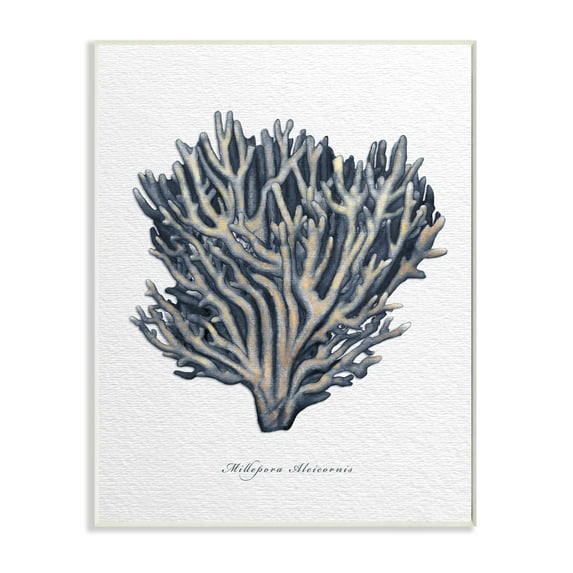 Stupell Industries Sea Life Coral Watercolor Painting Wall Plaque by Ziwei Li