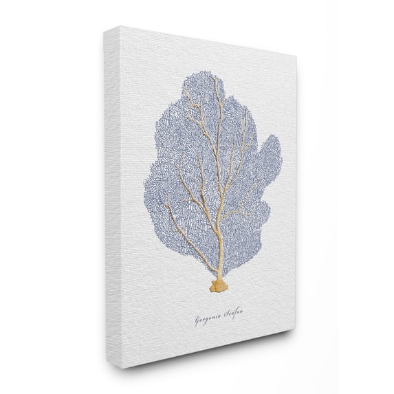 Stupell Industries Sea Life Seafan Watercolor Painting Canvas Wall Art by Ziwei Li