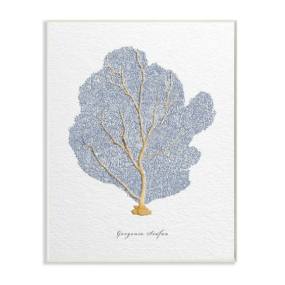 Stupell Industries Sea Life Seafan Watercolor Painting Wall Plaque by Ziwei Li