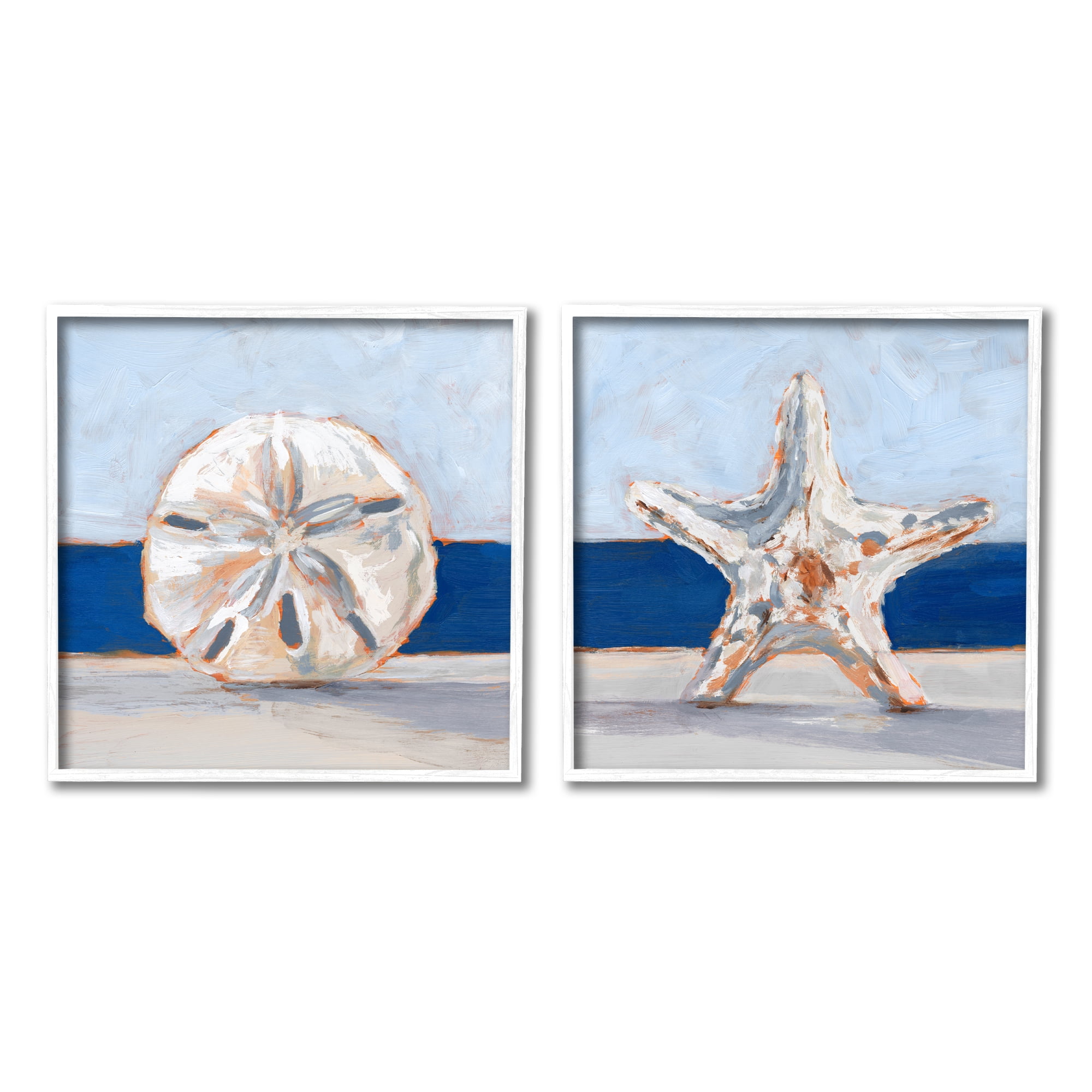 Stupell Industries Sea Life Starfish Seashell Painting Beach Marine Animal, 12 x 12, Design by Ethan Harper