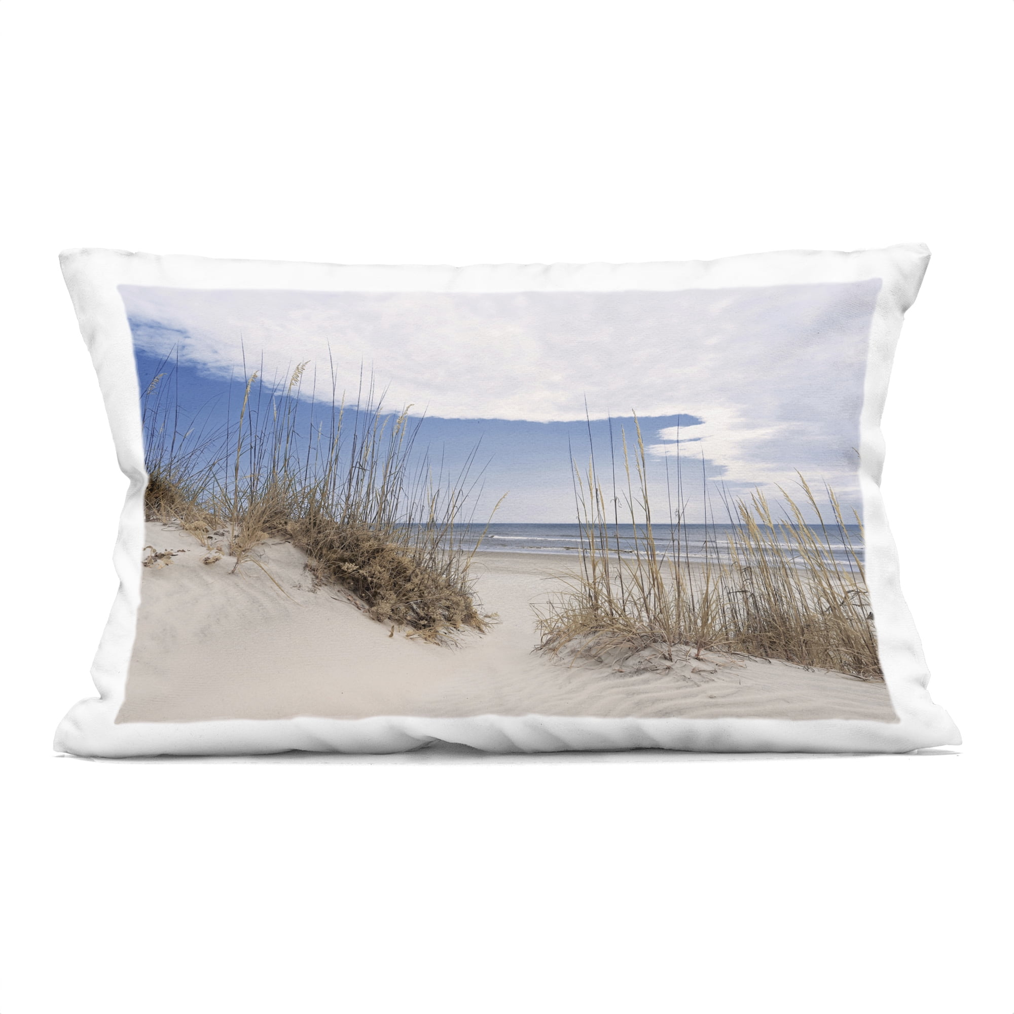 Stupell Industries Sea Oats Along Sandy Dunes Decorative Printed Throw Pillow, design by Natalie Carpentieri, 14 x 7 x 20