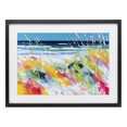 thumbnail image 1 of Stupell Industries Contemporary Sea Oats & Ocean Breeze Abstract Black Framed Print Under Glass, 23 x 17, by Chromatic Storm Studio, 1 of 8
