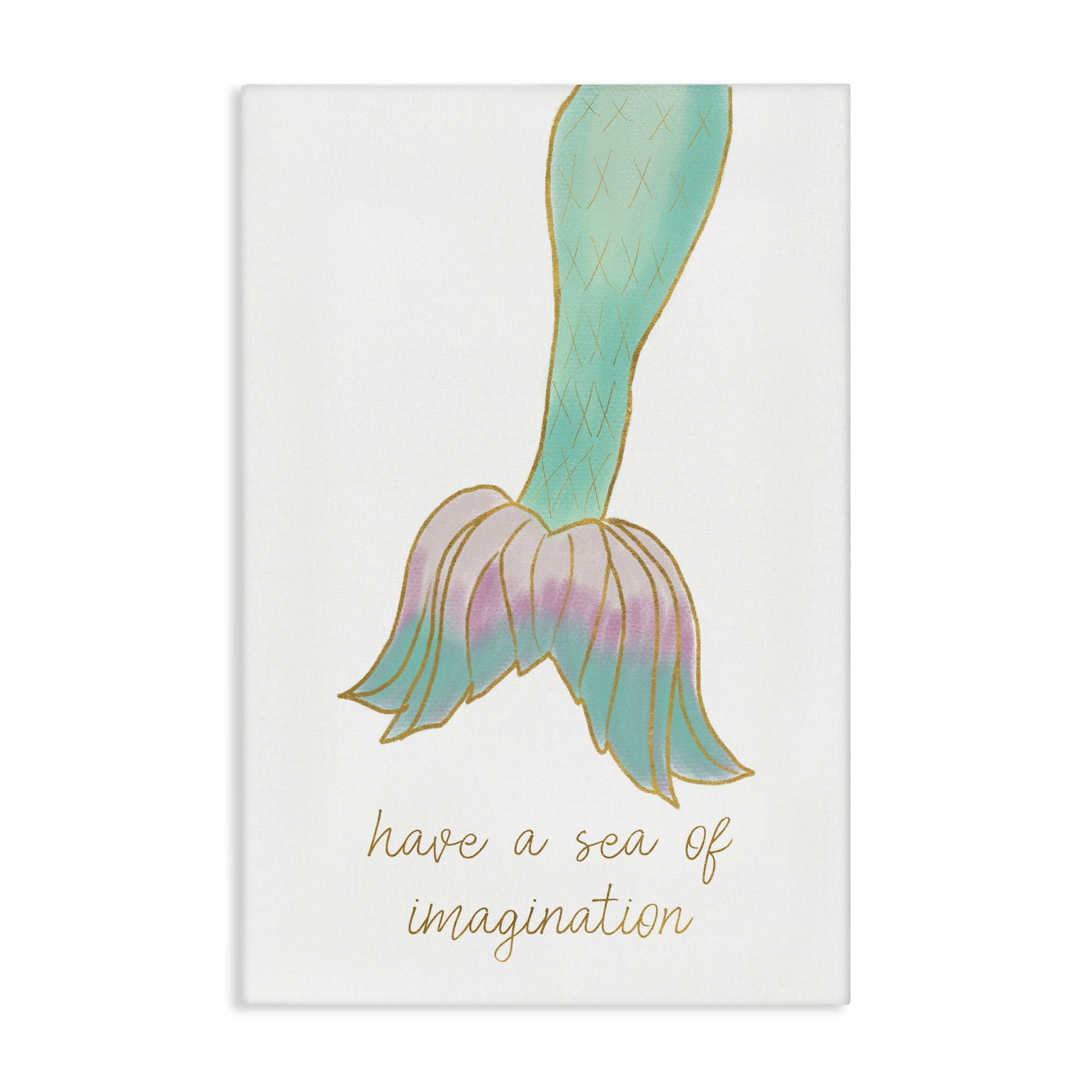 Stupell Industries Sea Of Imagination Fairy Tales & Fantasy Painting Gallery Wrapped Canvas Art Print Wall Art, 16 x 24