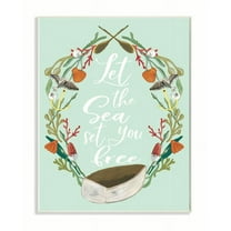 Stupell Industries Sea Set You Free Boat Birds Ocean Beach Word Design Paintings Unframed Art Print Wall Art, 10x15, by Cindy Willingham