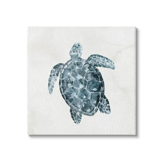 Stupell Industries Sea Turtle Beach Portrait Graphic Art Gallery Wrapped Canvas Print Wall Art, Design by Kim Allen