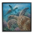 thumbnail image 1 of Stupell Industries Sea Turtle Pair Coral Reef Ocean Life Scene, 17 x 30, Design by Collin Bogle, 1 of 7