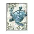 thumbnail image 1 of Stupell Industries Sea Turtle Swimming Playa Sealife Graphic Art Gray Framed Art Print Wall Art, Design by Paul Brent, 1 of 7
