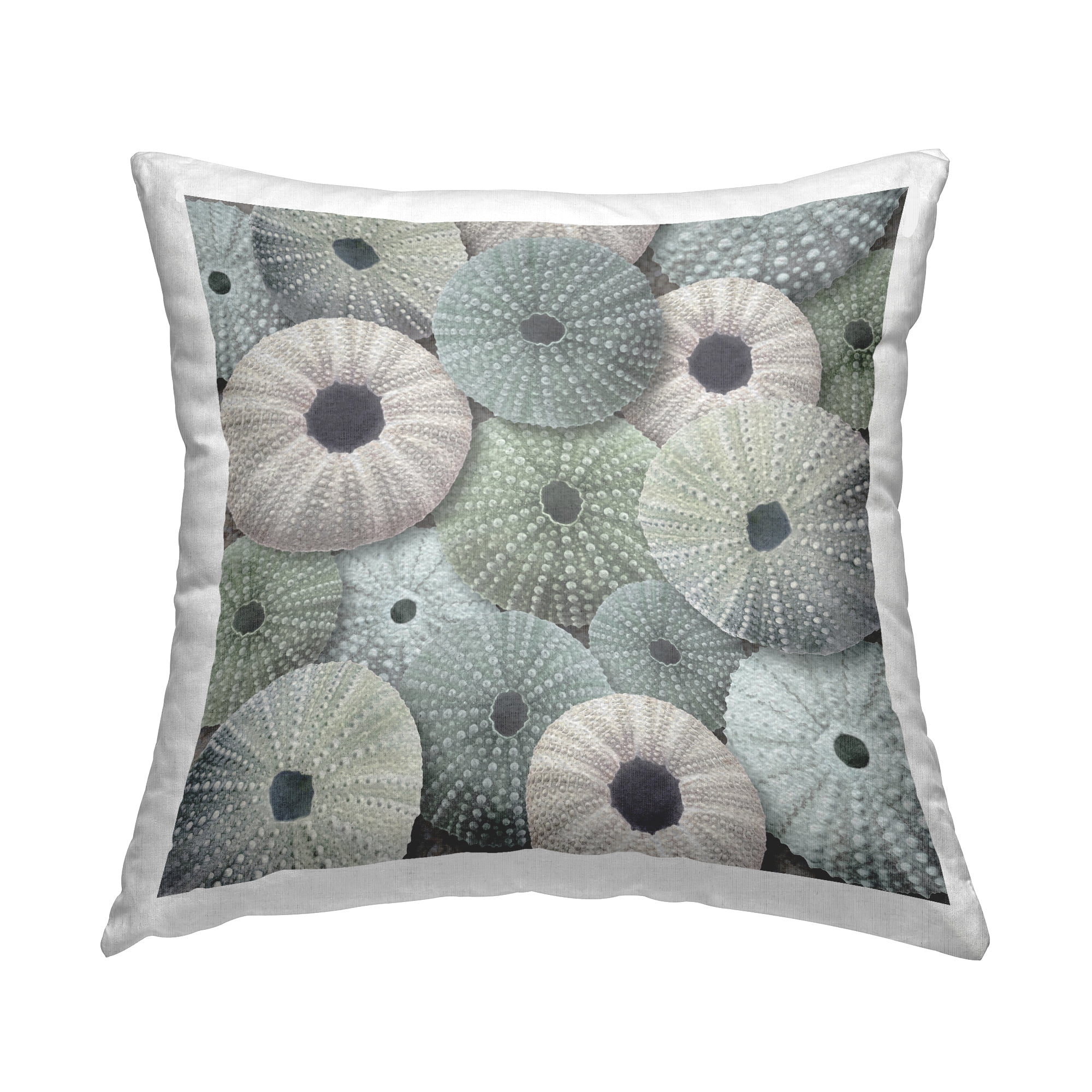 Stupell Industries Sea Urchins Pattern Square Decorative Printed Throw Pillow, 18 x 18