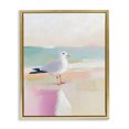 thumbnail image 1 of Stupell Industries Contemporary Seagull Beach Tranquil Reflection Gold Floating Frame Canvas Art, 25 x 31, by The Prints Vibe, 1 of 8