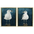 thumbnail image 1 of Stupell Industries Seagull Standing on Log Animals Painting Gold Floater Framed Canvas Art Print Wall Art, 17 x 21, Set of 2, 1 of 10