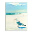thumbnail image 1 of Stupell Industries Seagull on Sandy Shore Soft Tranquil Beach Scene, 10 x 15,Design by Kathleen Broaderick, 1 of 6