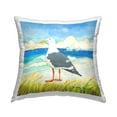 thumbnail image 1 of Stupell Industries Seagull on Summer Shore Square Decorative Printed Throw Pillow, 18 x 18, 1 of 6