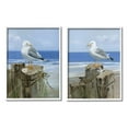 thumbnail image 1 of Stupell Industries Seagulls Beach Shore Wooden Pillars Sanddollar Starfish Scene, 24 x 30, Design by Sally Swatland, 1 of 5