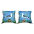 thumbnail image 1 of Stupell Industries Seagulls on Seaside Dock Square Decorative Printed Throw Pillow, 18 x 18, Set of 2, 1 of 6