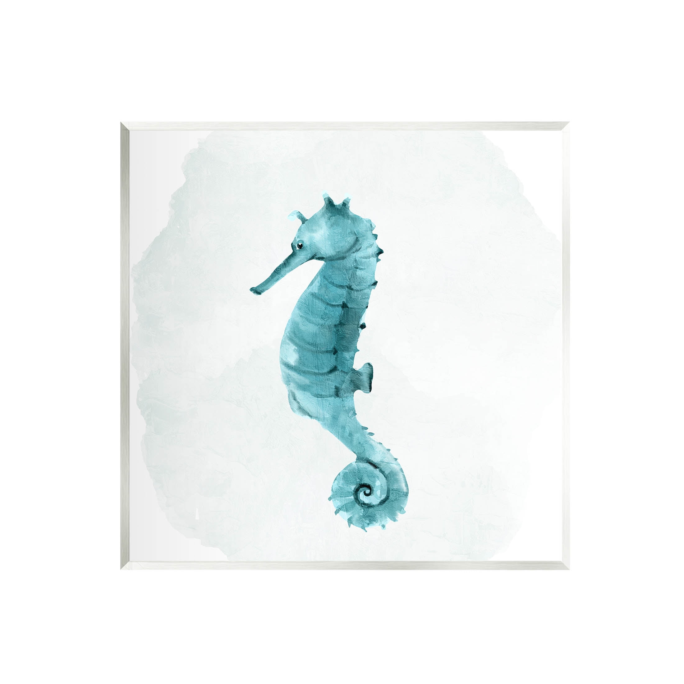 Stupell Industries Seahorse Nautical Wildlife Animal Graphic Art Unframed Art Print Wall Art, Design by Kim Allen