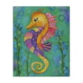 thumbnail image 1 of Stupell Industries Seahorse with Patterned Scales Canvas Wall Art design by Lisa Morales, 48 x 36, 1 of 7