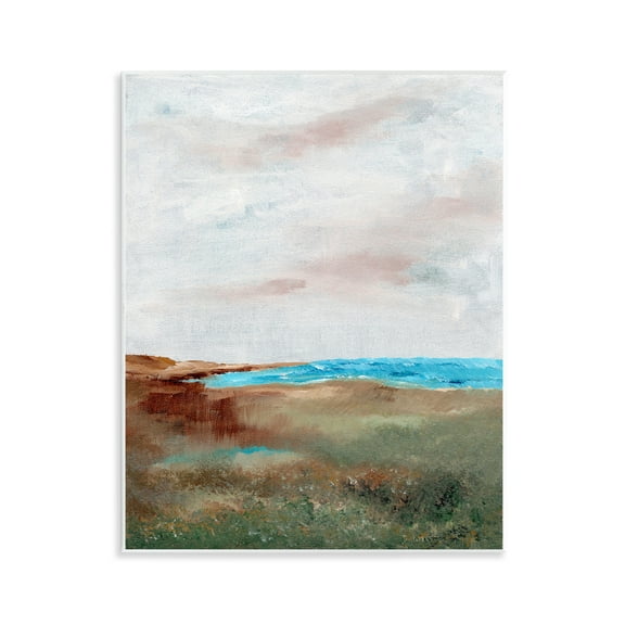 Stupell Industries Seascape Brushed Landscape Landscape & Nature Painting Unframed Art Print Wall Art, 11 x 14