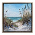 thumbnail image 1 of Stupell Industries Seascapes Through Grasses Brown Framed Floater Canvas Wall Art design by Lindsay Kivi Fine Art, 18 x 18, 1 of 9