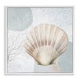 thumbnail image 1 of Stupell Industries Modern Seashell Circle Pattern White Framed Giclee Art, 17 x 17, by Patricia Pinto, 1 of 8