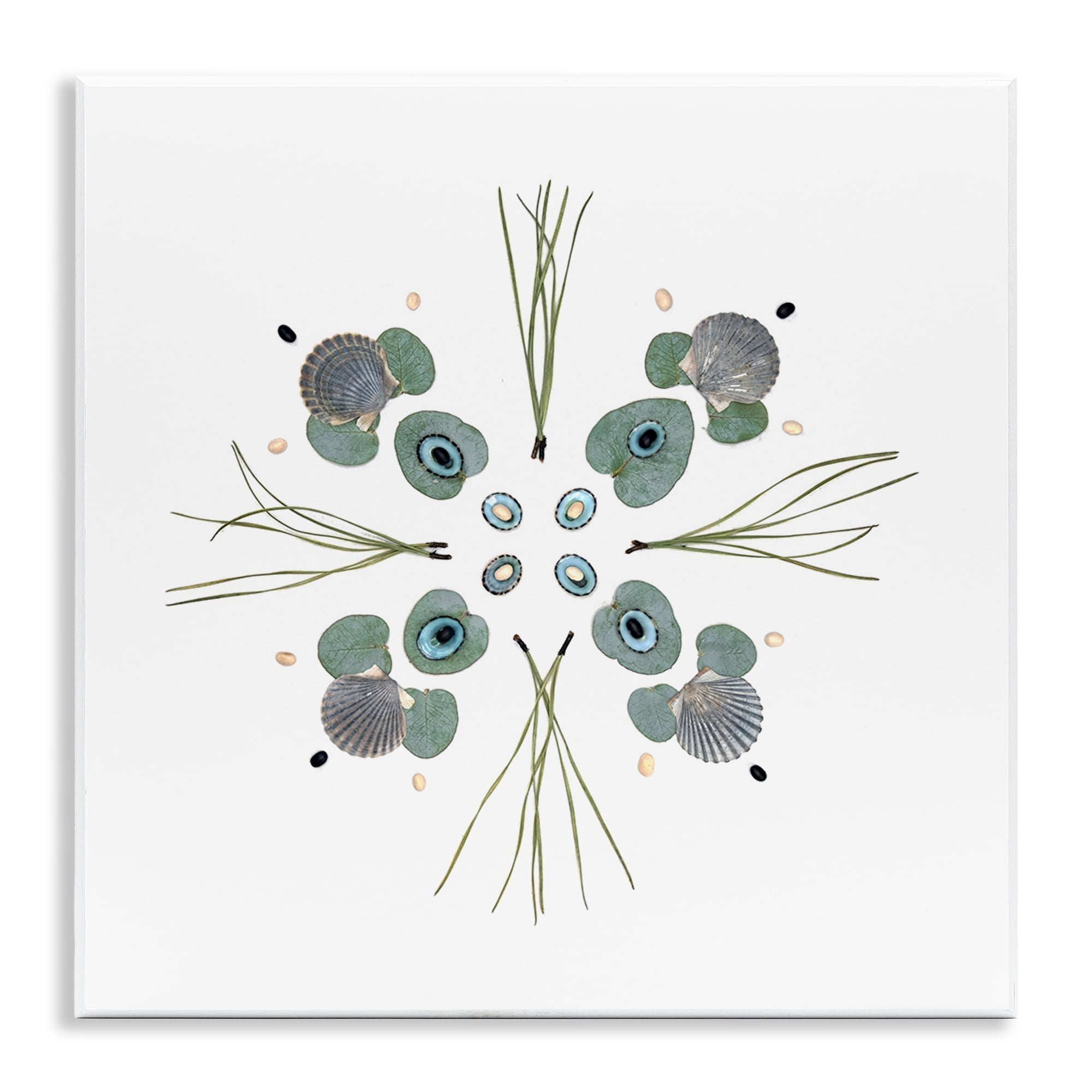 Stupell Industries Seashell & Leaf Symmetry Wall Plaque Art, design by Beth Adoette