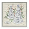 thumbnail image 1 of Stupell Industries Seashells & Holly Trees Holiday Painting Gray Framed Art Print Wall Art, 12 x 12, 1 of 2