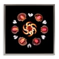 thumbnail image 1 of Stupell Industries Modern Seashells & Tulips Symmetry Gray Floating Frame Canvas Art, 18 x 18, by Beth Adoette, 1 of 8