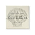thumbnail image 1 of Stupell Industries Seashells are Love Letters Etched Beach Quote Drawing Canvas Wall Art, 24 x 24, Design by Daphne Polselli, 1 of 5