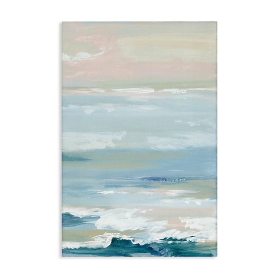 Stupell Industries Seaside Blush Abstraction Canvas Wall Art design by Lera, 30 x 20