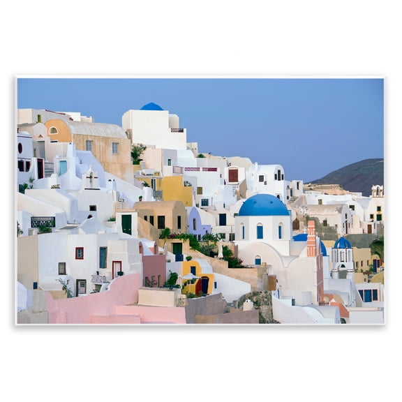 Stupell Industries Seaside City Architecture View Cityscapes Painting Unframed Art Print Wall Art, 19 x 13