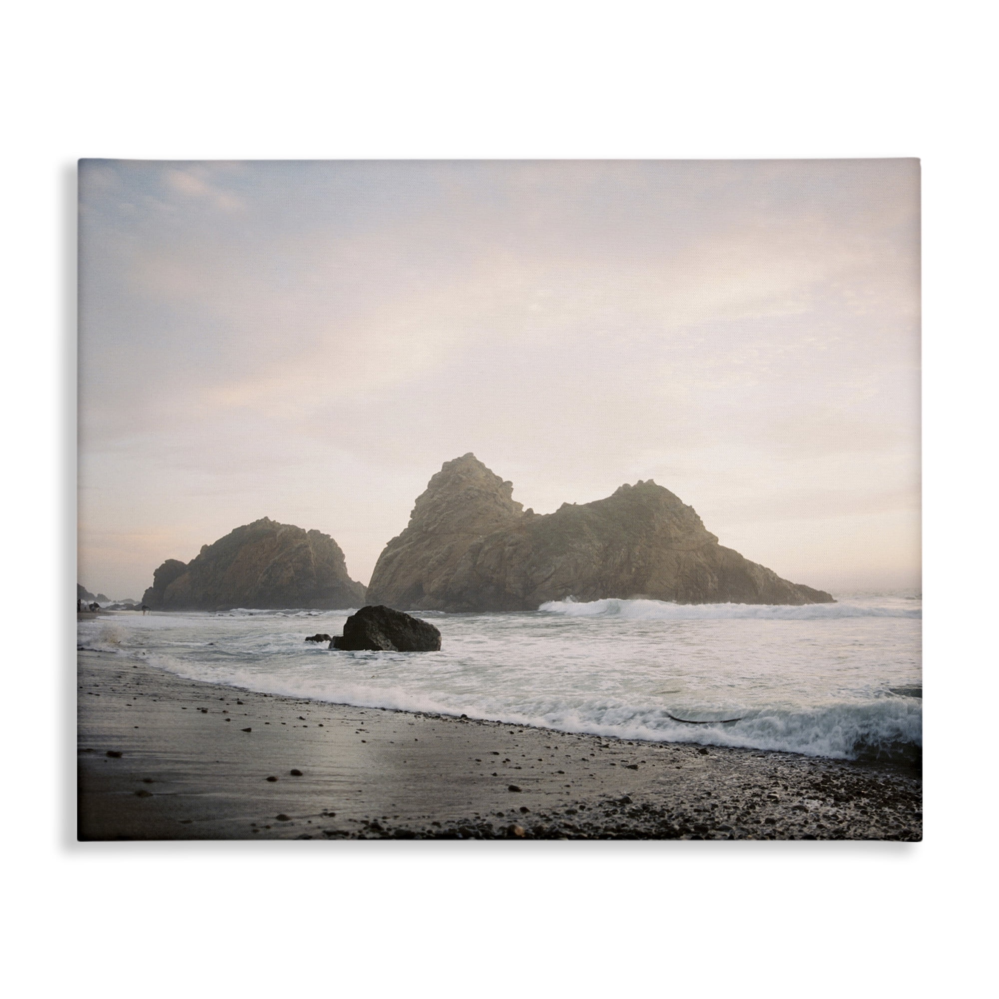 Stupell Industries Seaside Cliffs Landscape Landscape Photography Gallery Wrapped Canvas Art Print Wall Art, 30 x 24