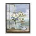 thumbnail image 1 of Stupell Industries French Country Seaside Floral Bouquet Window Gray Floating Frame Canvas Art, 17 x 21, by Carol Robinson, 1 of 8