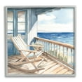 thumbnail image 1 of Stupell Industries Seaside Porch View Landscape Painting Gray Framed Art Print Wall Art, 17 x 17, 1 of 9