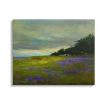 Stupell Industries Seaside Purple Meadow Flowers Painting Gallery Wrapped Canvas Print Wall Art, Design by Sheila Finch