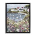 thumbnail image 1 of Stupell Industries Rustic Lodge Seaside Sailboats in Village Bay Black Floating Frame Canvas Art, 17 x 21, by Riley B, 1 of 8