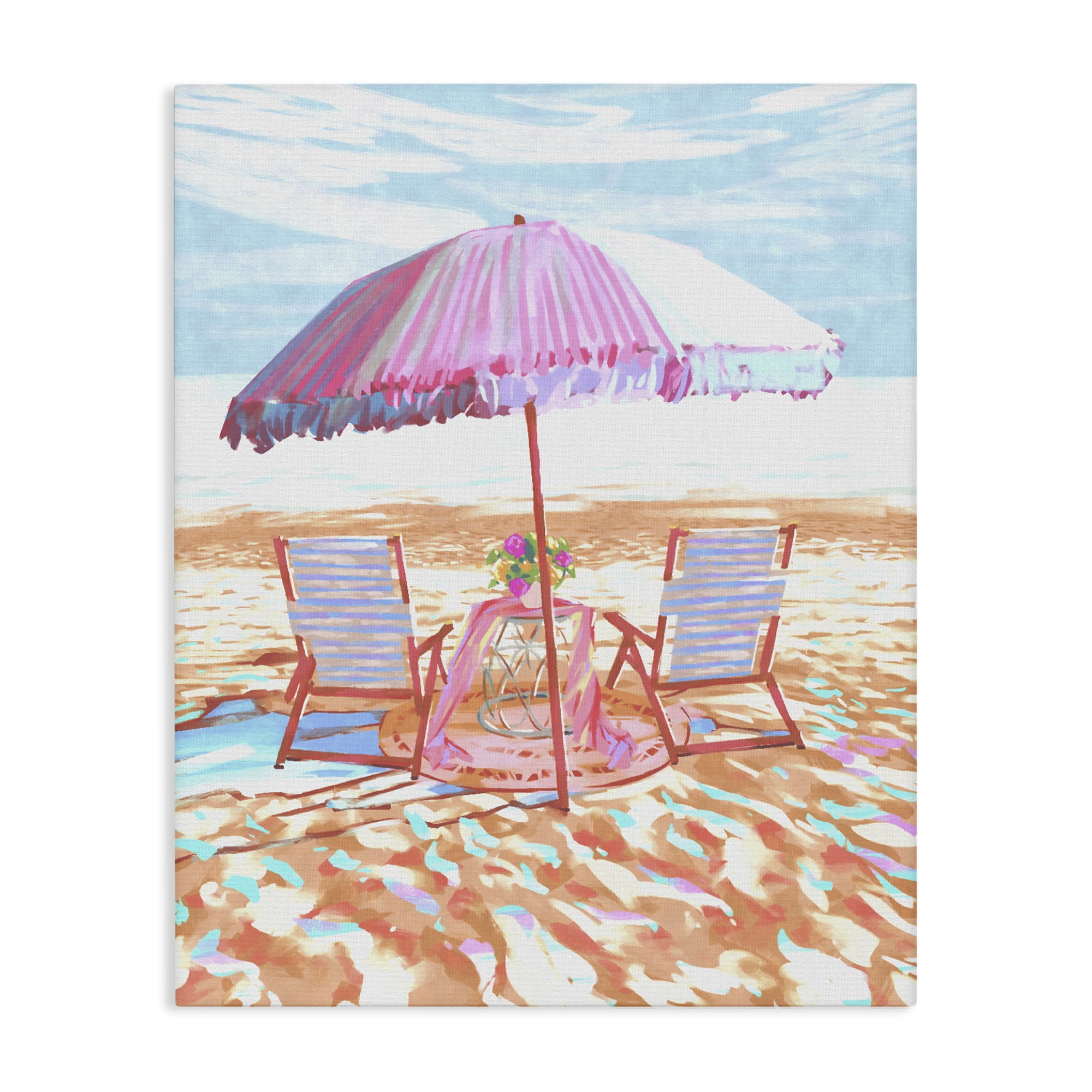 Stupell Industries Seaside Summer Picnic For Two Canvas Wall Art, design by Ziwei Li