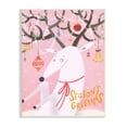 thumbnail image 1 of Stupell Industries Season's Greetings Sentiment Playful Christmas Ornament Reindeer Animals & Insects Painting Unframed Art Print Wall Art, 13 x 19, 1 of 6