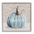 thumbnail image 1 of Stupell Industries Seasonal Blessed Pumpkin Patterned Graphic Art Gray Framed Art Print Wall Art, Design by Livi Finn, 1 of 7