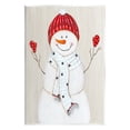 thumbnail image 1 of Stupell Industries Seasonal Snowman Smiling Red Hat Holiday Painting Unframed Art Print Wall Art, 1 of 6