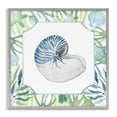 thumbnail image 1 of Stupell Industries Contemporary Seaweed & Seashells Aquatic Gray Framed Giclee Art, 24 x 24, by Janet Tava, 1 of 8