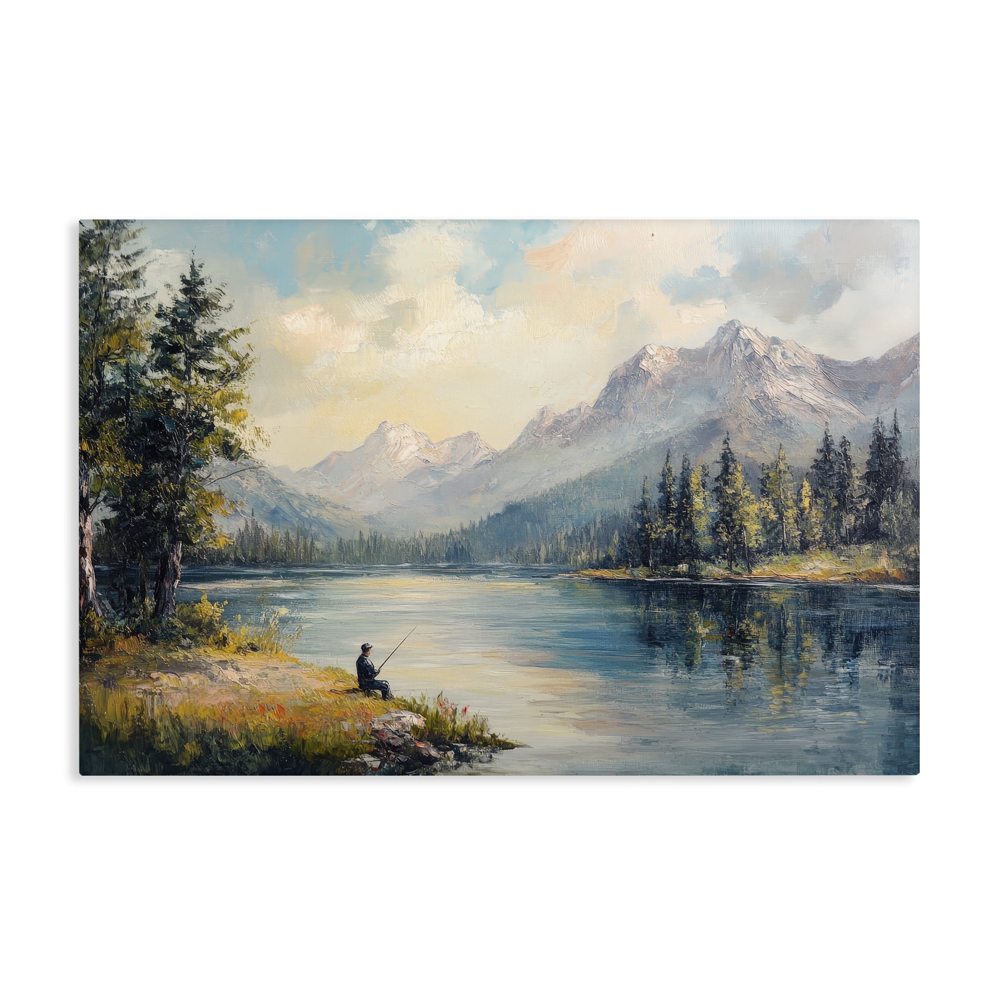Stupell Industries Secret Fishing Spot Canvas Wall Art, design by Petal Prints Design
