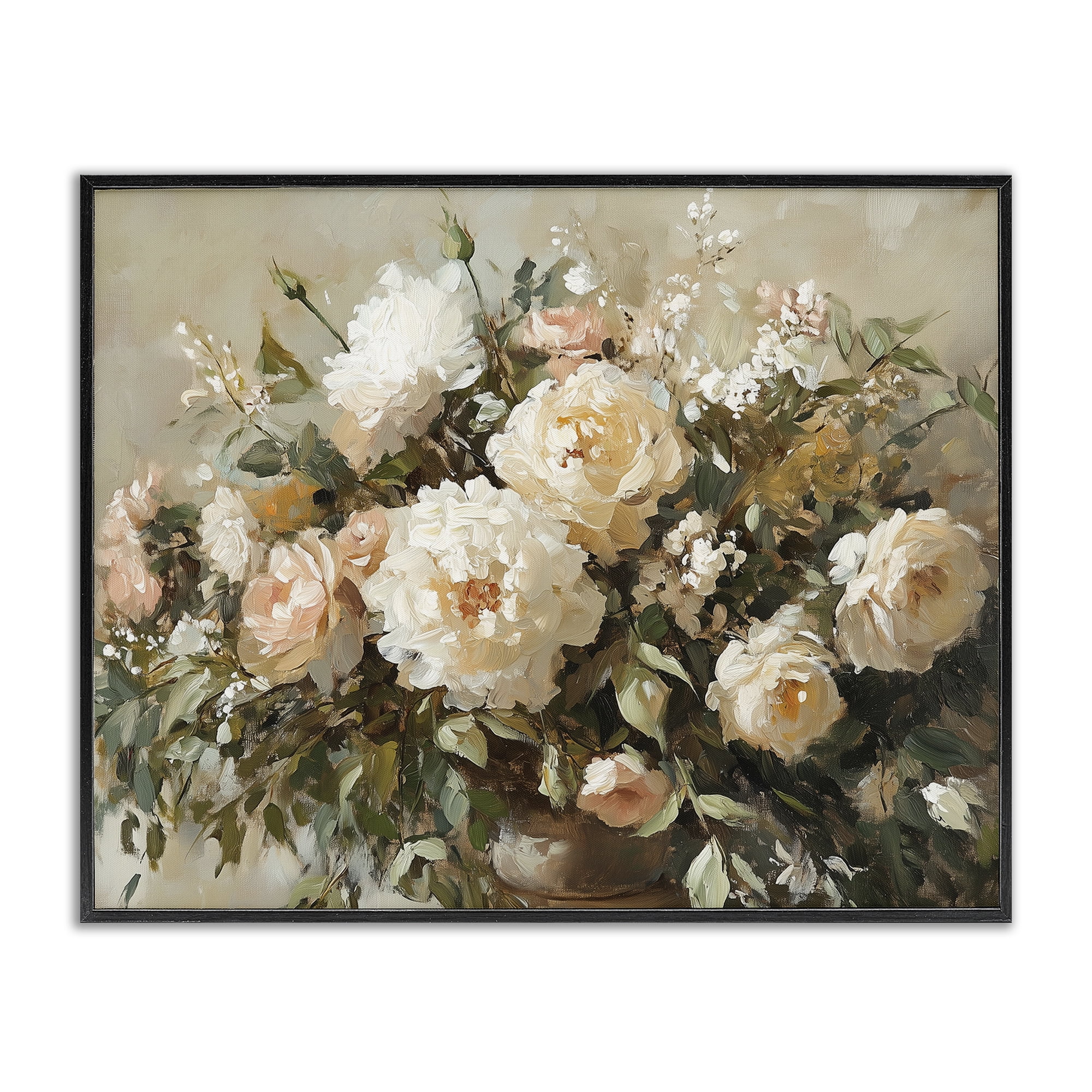 Stupell Industries Secret Garden Arrangement Black Framed Giclee Art, design by Heidi Kuntz