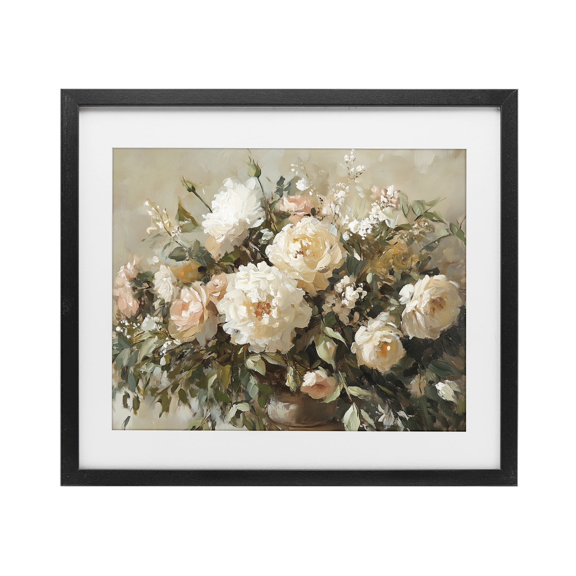 Stupell Industries Secret Garden Arrangement Black Framed Print Under Glass, design by Heidi Kuntz