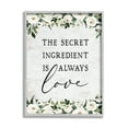 thumbnail image 1 of Stupell Industries Secret Ingredient Love Botanical & Floral Painting Gray Framed Art Print Wall Art, 24 x 30, 1 of 9