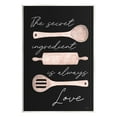 thumbnail image 1 of Stupell Industries Secret Ingredient Love Romantic Baking Utensil Quote Graphic Art Unframed Art Print Wall Art, Design by Lux + Me Designs, 1 of 5