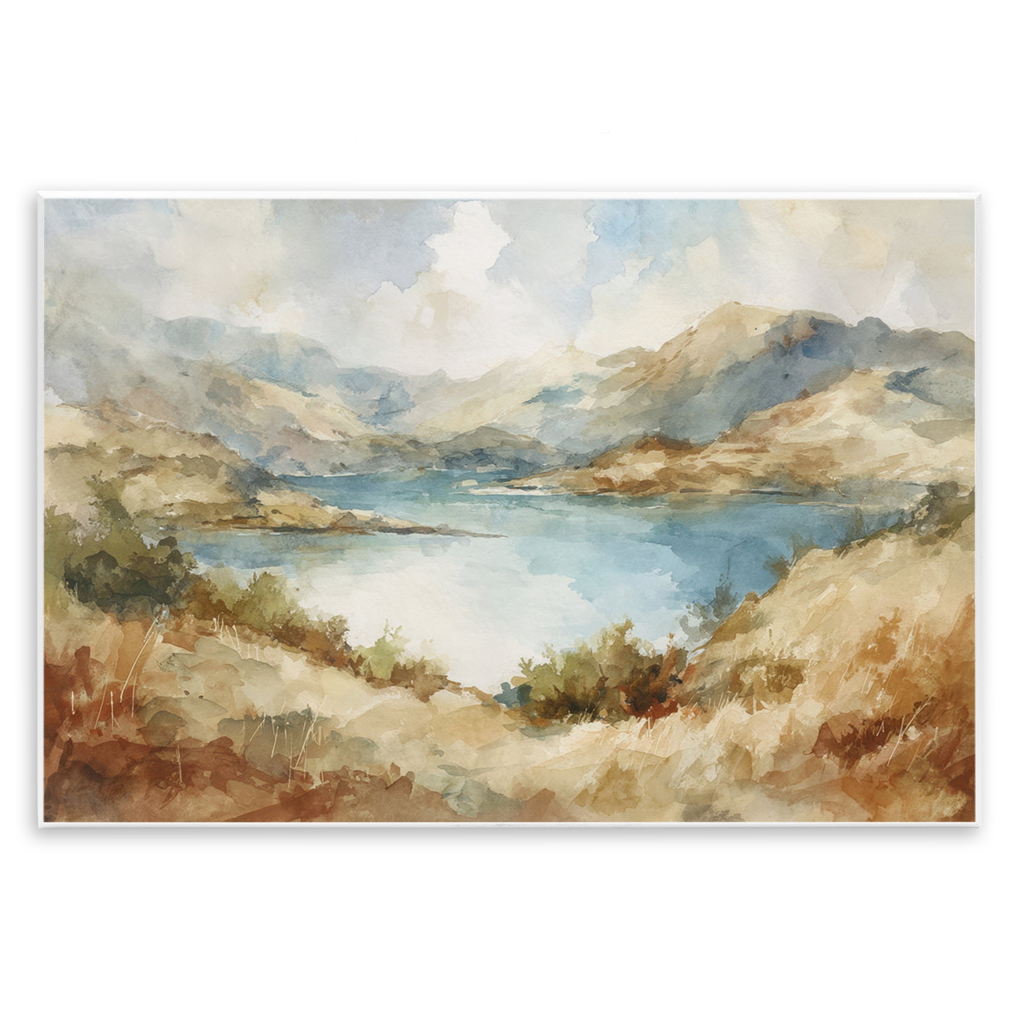 Stupell Industries Secret Mountain Lake Panorama Wall Plaque Art, design by Petal Prints Design