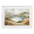 thumbnail image 1 of Stupell Industries Traditional Secret Mountain Lake Panorama White Framed Print Under Glass, 20 x 14, by Petals Prints Design, 1 of 8