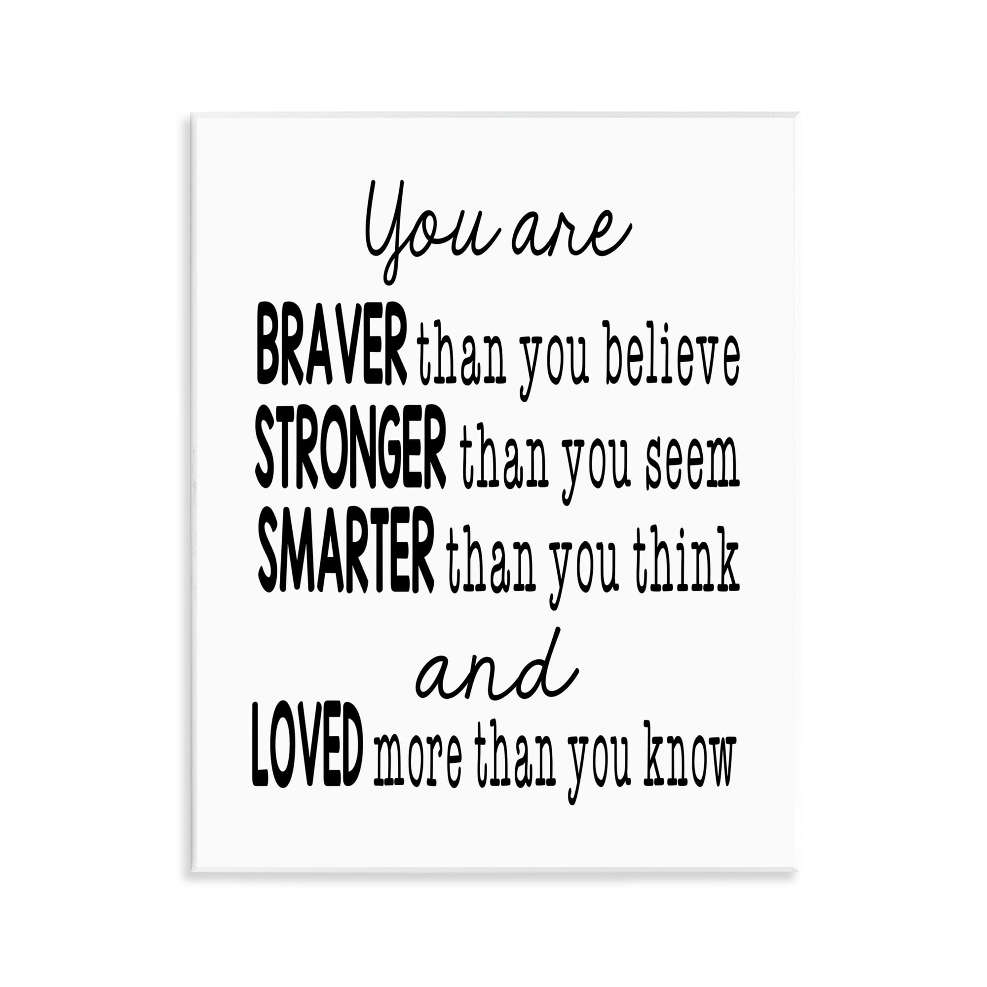Stupell Industries Self Confidence Mementos Text & Numbers Painting Unframed Art Print Wall Art, 11 x 14