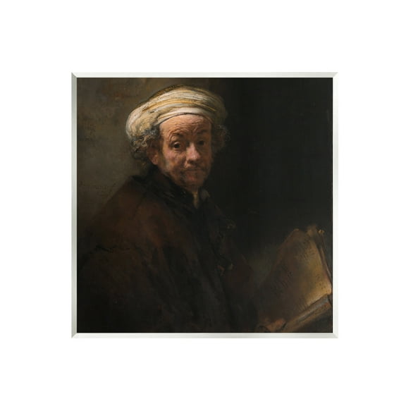 Stupell Industries Self Portrait as the Apostle Paul Classic Rembrandt Painting Painting Unframed Art Print Wall Art, Design by one1000paintings