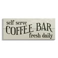 thumbnail image 1 of Stupell Industries Self Serve Coffee Bar Sign Rustic Plank Pattern, 24 x 10, Design by Daphne Polselli, 1 of 5